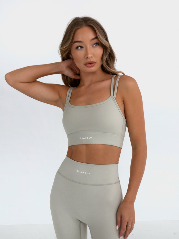 Ultimate Double Strap Bra - Grey